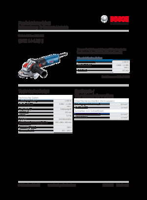 Winkelschleifer Bosch GWX 14-125 S