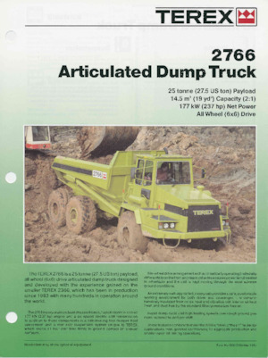Dumper Terex 2766