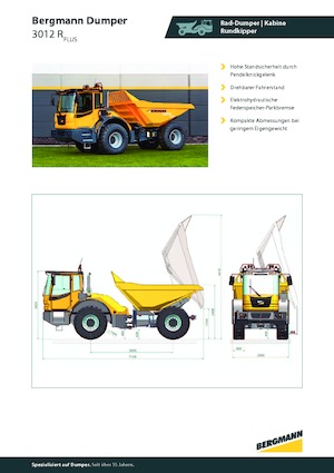Dumper Bergmann 3012R Plus