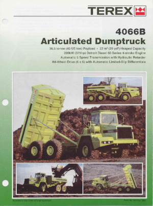 Dumper Terex 4066B