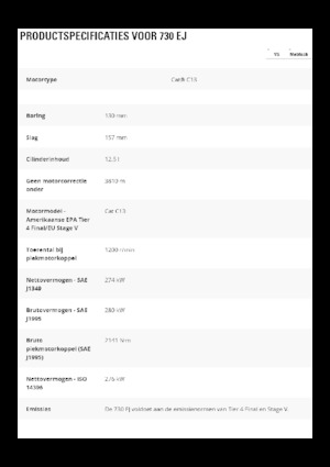 Dumper Caterpillar 730 EJ