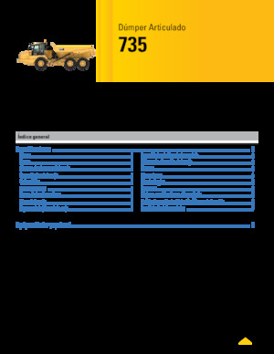 Dumper Caterpillar 735-04A