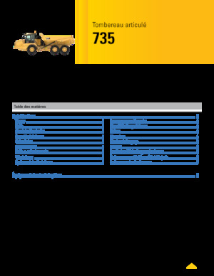 Dumper Caterpillar 735-04A