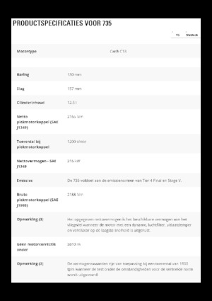 Dumper Caterpillar 735-04A