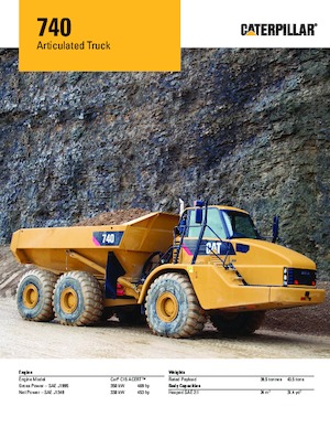 Dumper Caterpillar 740