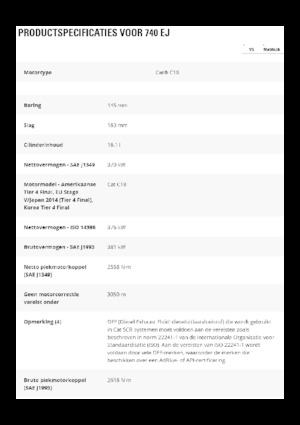Dumper Caterpillar 740 EJ