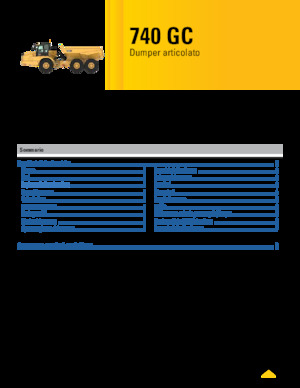 Dumper Caterpillar 740 GC