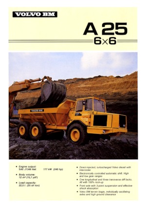 Dumper Volvo A 25 6x6
