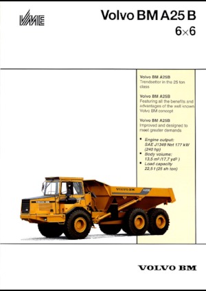 Dumper Volvo A 25 B 6x6