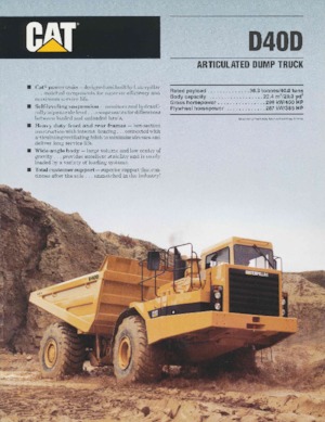 Dumper Caterpillar D 40 D