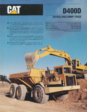 Dumper Caterpillar D400D