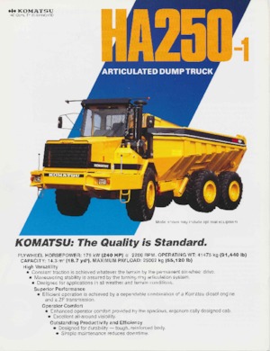 Dumper Komatsu HA250-1
