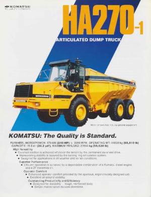 Dumper Komatsu HA270-1