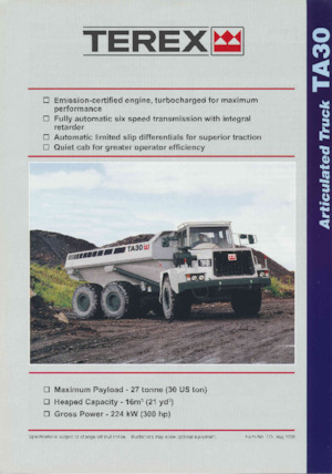 Dumper Terex TA30D