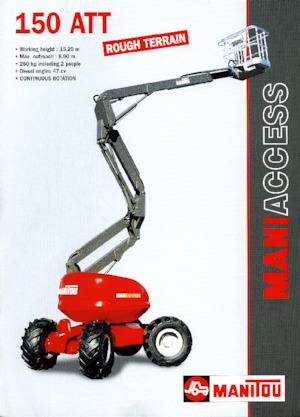 Gelenkarbeitsbühnen auf Rädern Manitou 150 ATT