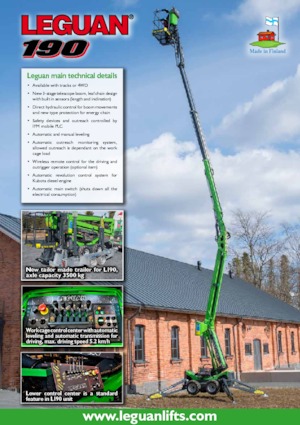 Gelenkarbeitsbühnen auf Rädern Leguan 190 