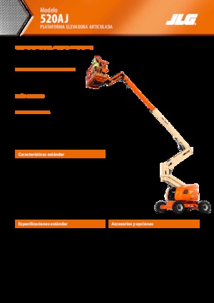 Gelenkarbeitsbühnen auf Rädern JLG 520AJ