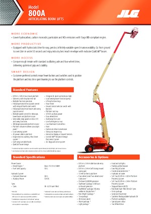 Gelenkarbeitsbühnen auf Rädern JLG 800A
