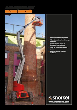 Gelenkarbeitsbühnen auf Rädern Snorkel A46JE