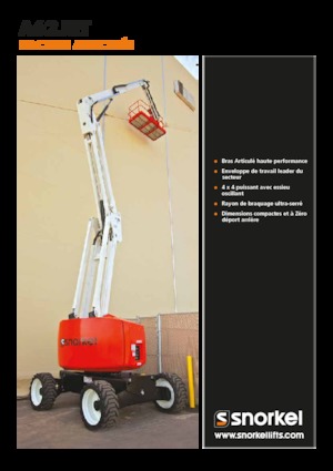 Gelenkarbeitsbühnen auf Rädern Snorkel A62JRT