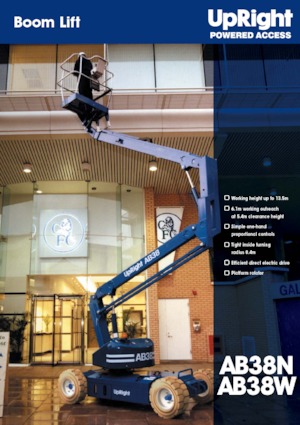 Gelenkarbeitsbühnen auf Rädern UpRight AB 38 N