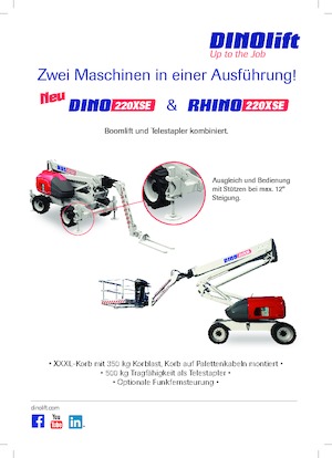 Gelenkarbeitsbühnen auf Rädern Dino Lift Dino 220XSE
