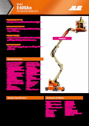 Gelenkarbeitsbühnen auf Rädern JLG E400AN