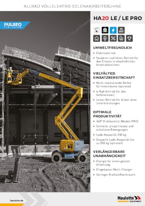 Gelenkarbeitsbühnen auf Rädern Haulotte HA20 LE PRO