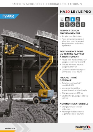 Gelenkarbeitsbühnen auf Rädern Haulotte HA20 LE PRO