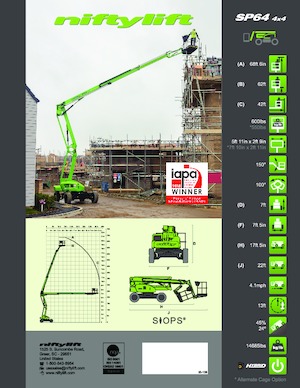 Gelenkarbeitsbühnen auf Rädern Niftylift SP64 4x4