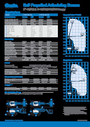 Gelenkarbeitsbühnen auf Rädern Genie Z 45/25 E
