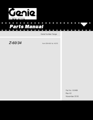 Gelenkarbeitsbühnen auf Rädern Genie Z 60/34 D