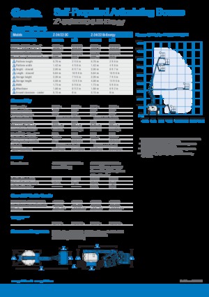 Gelenkarbeitsbühnen auf Rädern Genie Z-34/22 DC