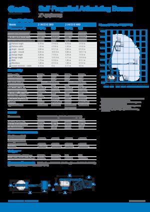 Gelenkarbeitsbühnen auf Rädern Genie Z-34/22 IC
