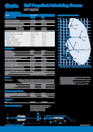 Gelenkarbeitsbühnen auf Rädern Genie ZX-135/70