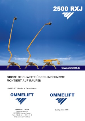 Gelenkarbeitsbühnen auf Raupen OMMELIFT 2500 RXJ