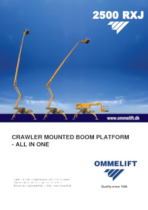 Gelenkarbeitsbühnen auf Raupen OMMELIFT 2500 RXJ