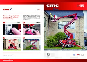Gelenkarbeitsbühnen auf Raupen CMC S15