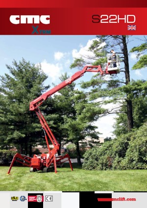 Gelenkarbeitsbühnen auf Raupen CMC S22HD