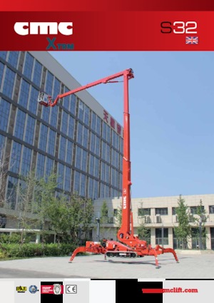 Gelenkarbeitsbühnen auf Raupen CMC S32