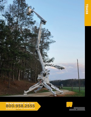 Gelenkarbeitsbühnen auf Raupen Altec TDA58 