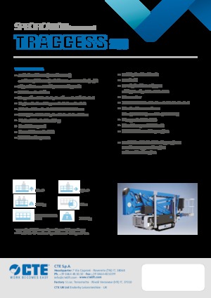 Gelenkarbeitsbühnen auf Raupen CTE Traccess 200