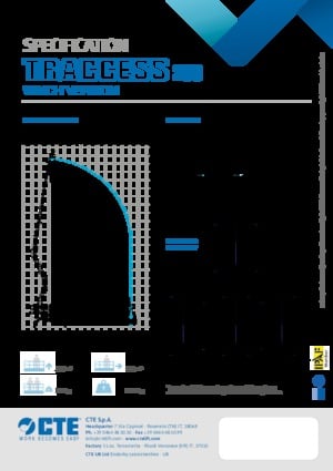 Gelenkarbeitsbühnen auf Raupen CTE Traccess 230 Winch