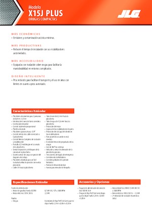 Gelenkarbeitsbühnen auf Raupen JLG X15J Plus