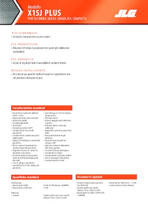 Gelenkarbeitsbühnen auf Raupen JLG X15J Plus