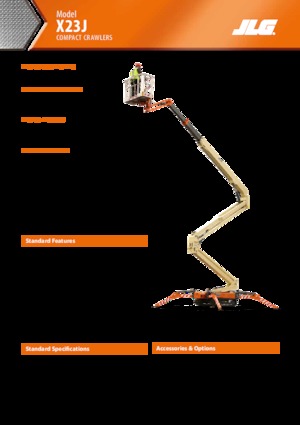 Gelenkarbeitsbühnen auf Raupen JLG X23J