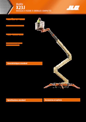 Gelenkarbeitsbühnen auf Raupen JLG X23J