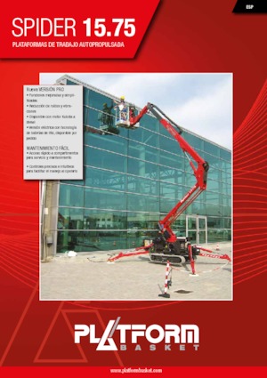 Gelenkarbeitsbühnen auf Raupen Platform Basket SPIDER 15.75 PRO