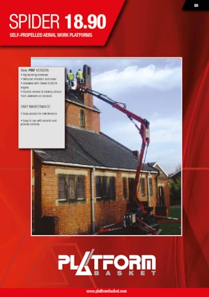 Gelenkarbeitsbühnen auf Raupen Platform Basket SPIDER 18.90 PRO
