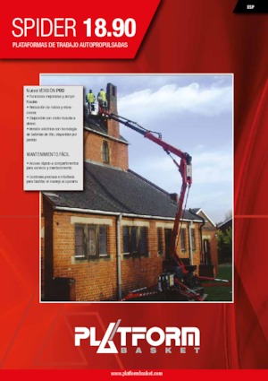 Gelenkarbeitsbühnen auf Raupen Platform Basket SPIDER 18.90 PRO